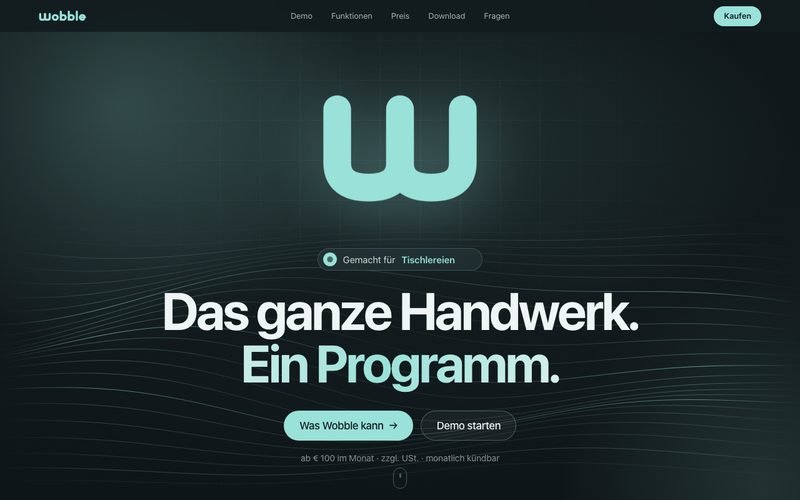 Startseite von wobble-software.at